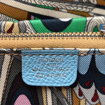 Hermes Epsom Silk'In Compact Wallet Celeste 6 of 7
