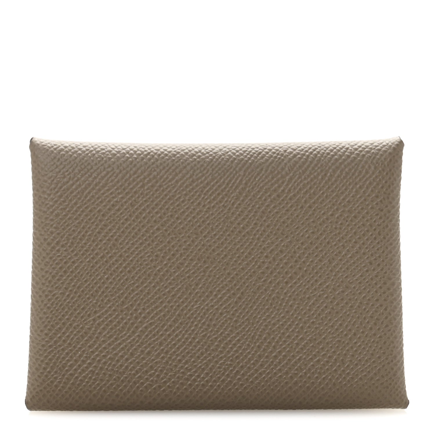 Hermes Epsom Calvi Duo Card Case Etoupe 1 of 8