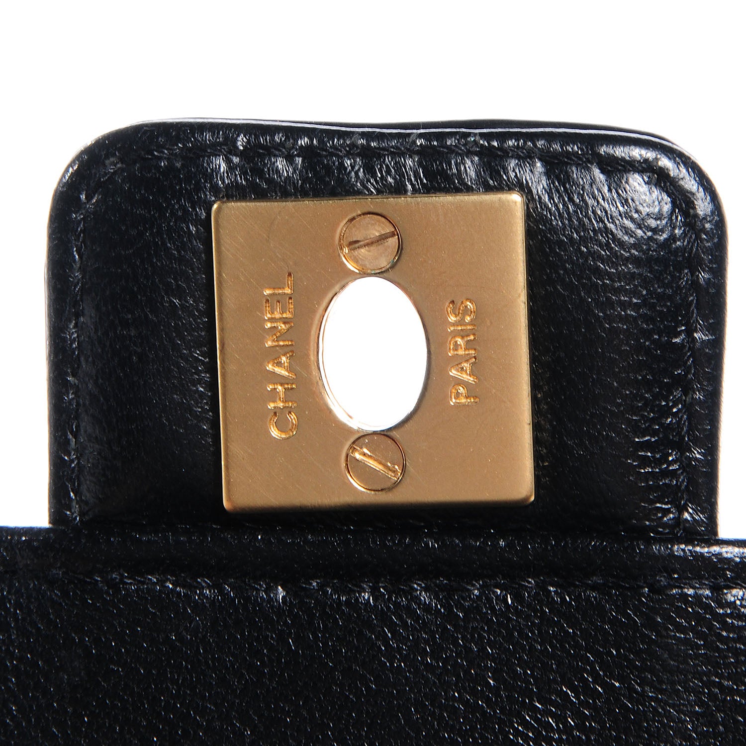 Chanel Patent Calfskin Quilted Mini Square Flap Black 6 of 8