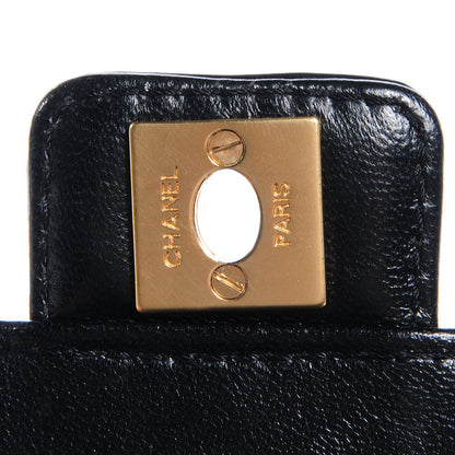 Chanel Patent Calfskin Quilted Mini Square Flap Black 6 of 8