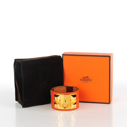 Hermes Epsom Collier de Chien CDC Bracelet S Feu 6 of 6