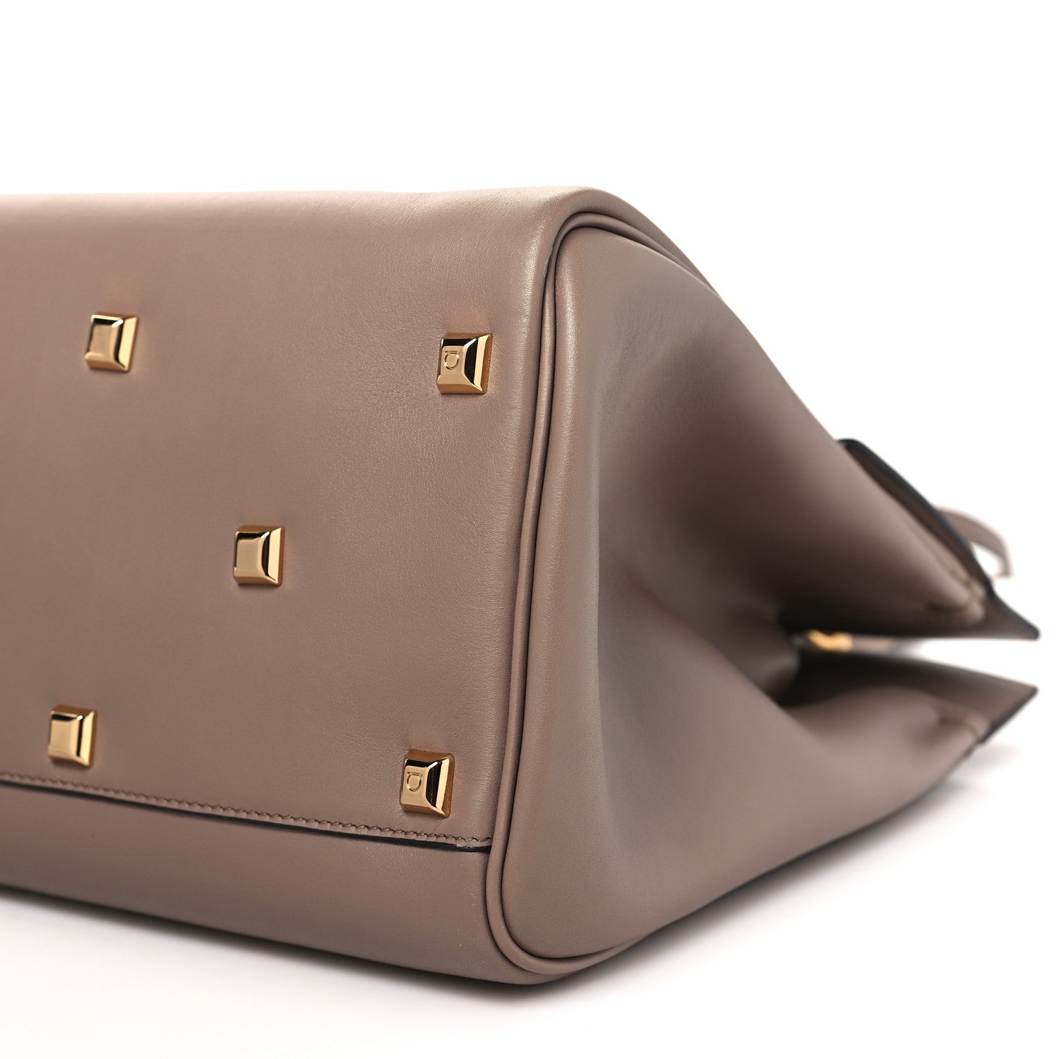 Salvatore Ferragamo Calfskin Large Studio Bag Fango 10 of 10