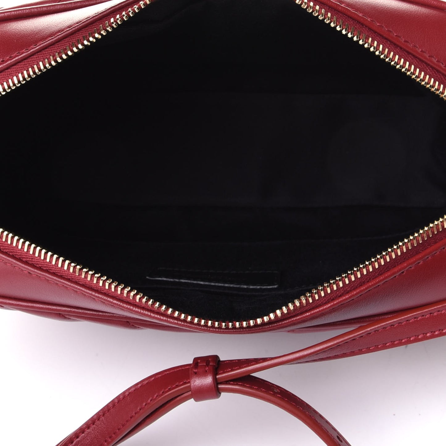 Calfskin Matelasse Monogram Lou Camera Bag Red