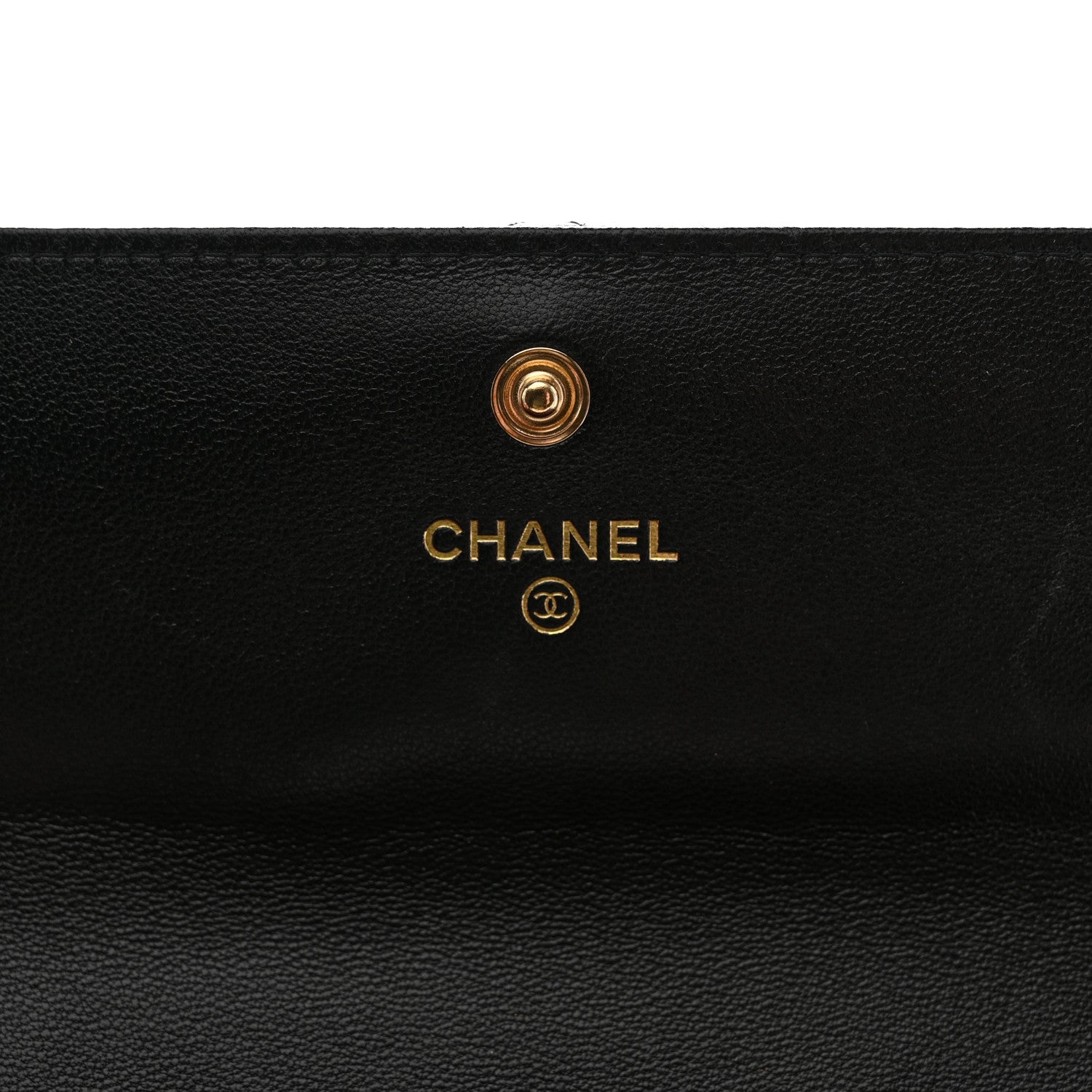 Chanel Lambskin Quilted Chanel 19 Flap Wallet Black 6 of 9