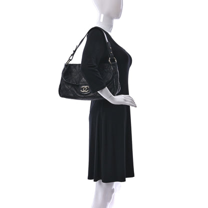 Chanel Glazed Calfskin Stitched On The Road Flap Black 2 of 11