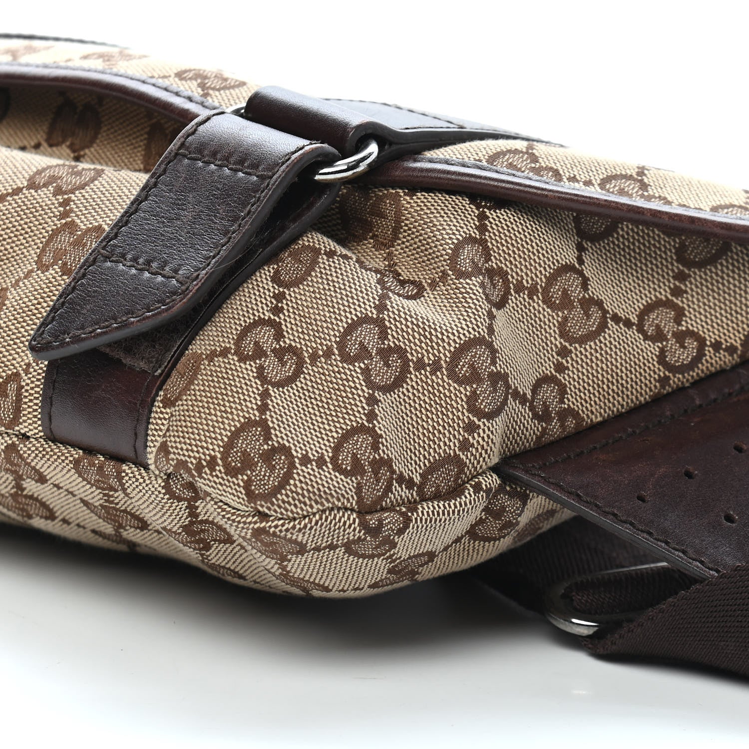 Gucci Monogram Waist Belt Bag Dark Brown 10 of 10