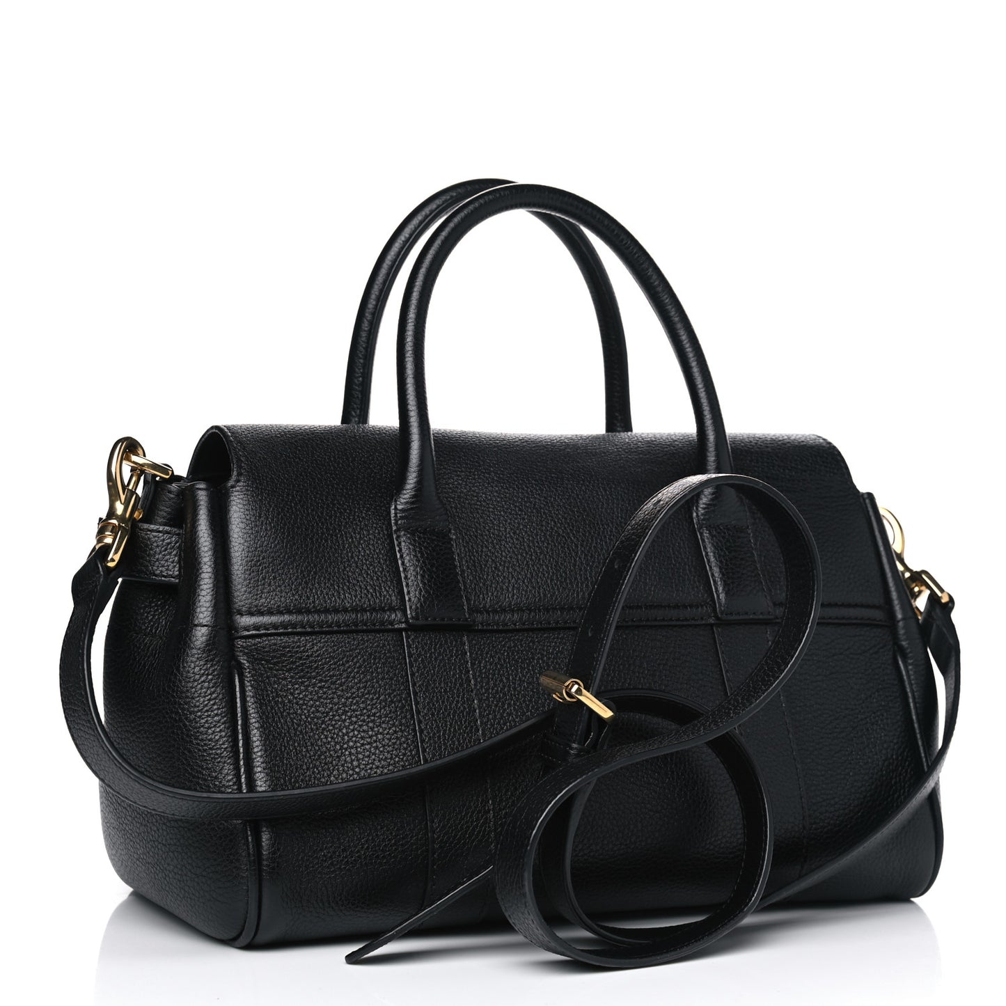Natural Vegetable Tanned Small Bayswater Black