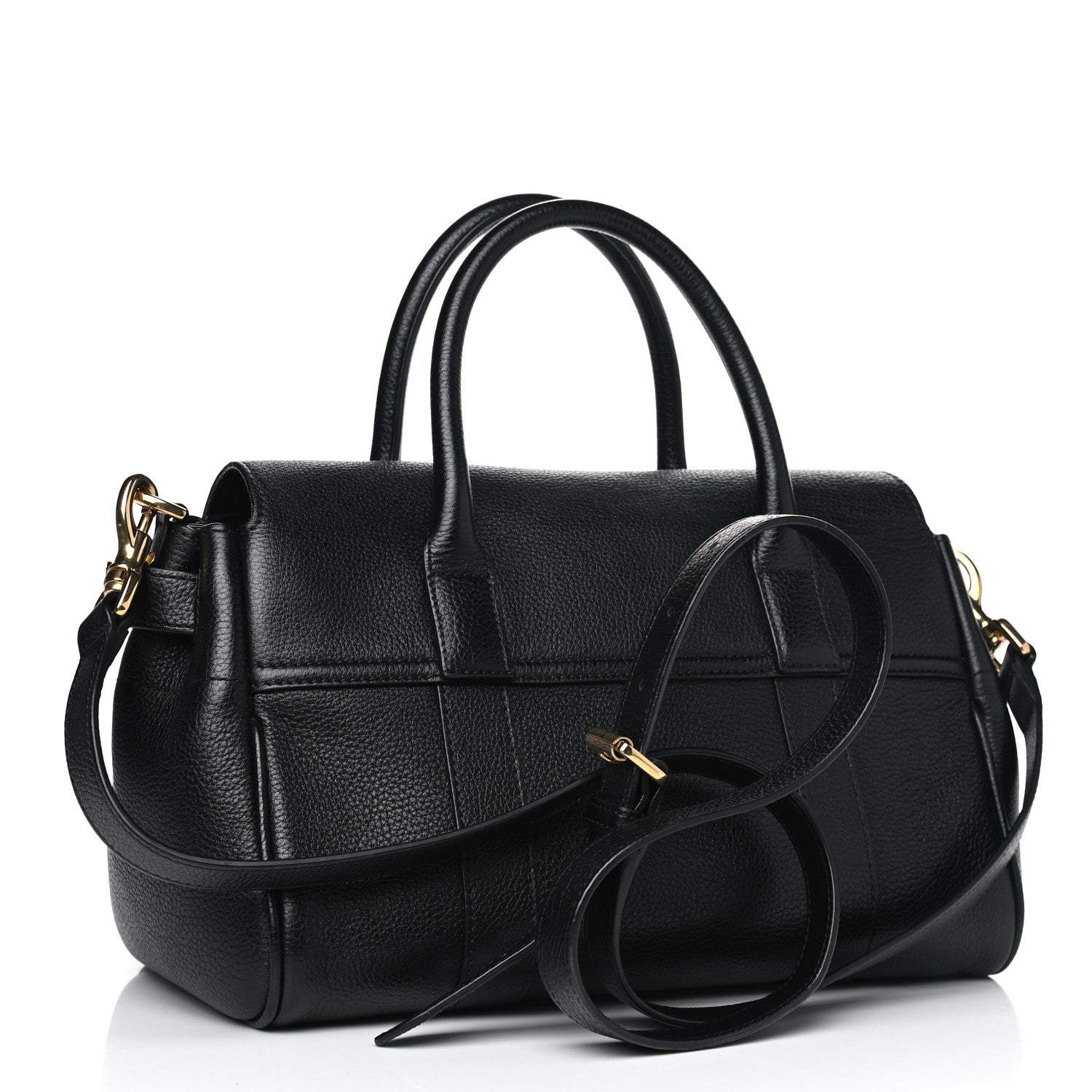 Mulberry Natural Vegetable Tanned Small Bayswater Black 2 of 11