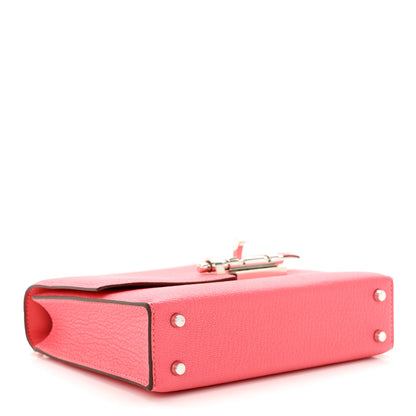 Hermes Chevre Mysore Mini Verrou Chaine Bag Rose Lipstick 4 of 10