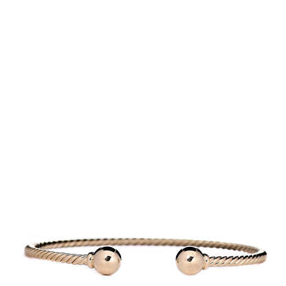 David Yurman 18K Yellow Gold 7mm Solari Bracelet 2 of 5