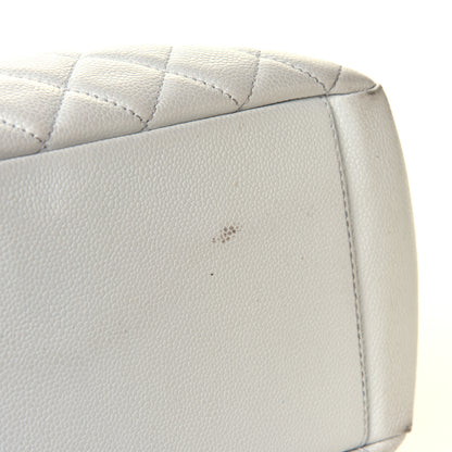 Chanel Caviar Quilted Grand Shopping Tote GST White 10 of 11