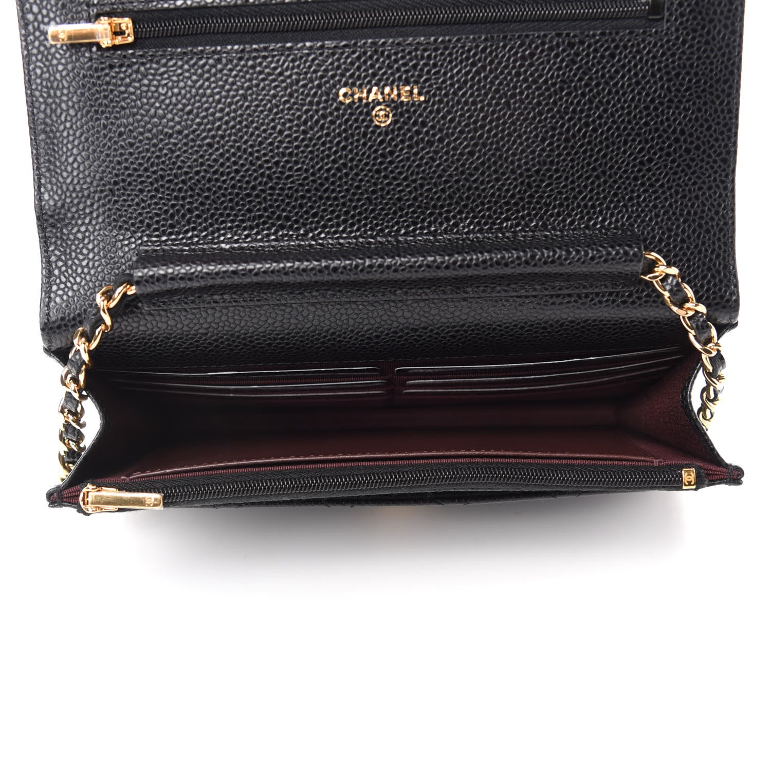 Chanel Caviar Quilted Wallet On Chain WOC Black 5 of 12