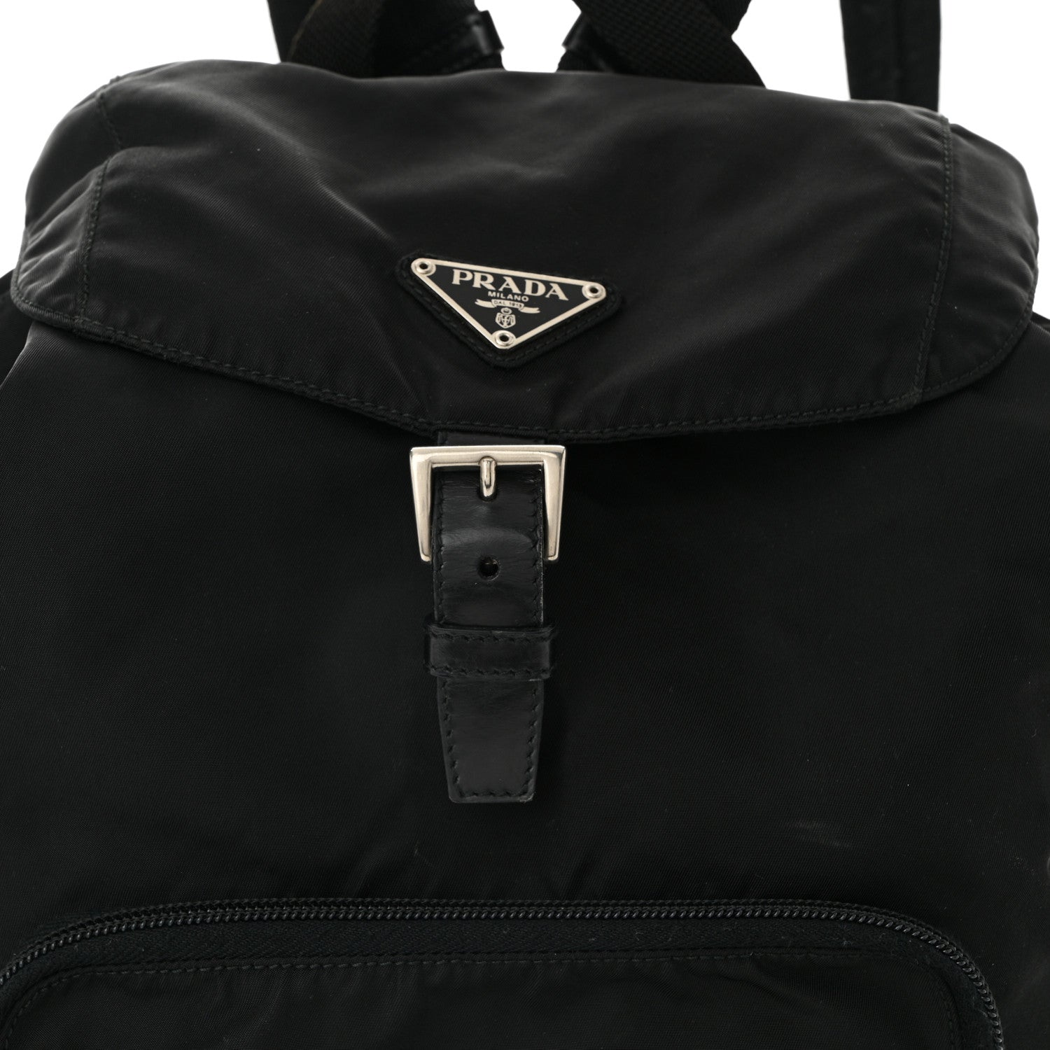 Prada Tessuto Nylon Vela Cinch Backpack Black 6 of 9