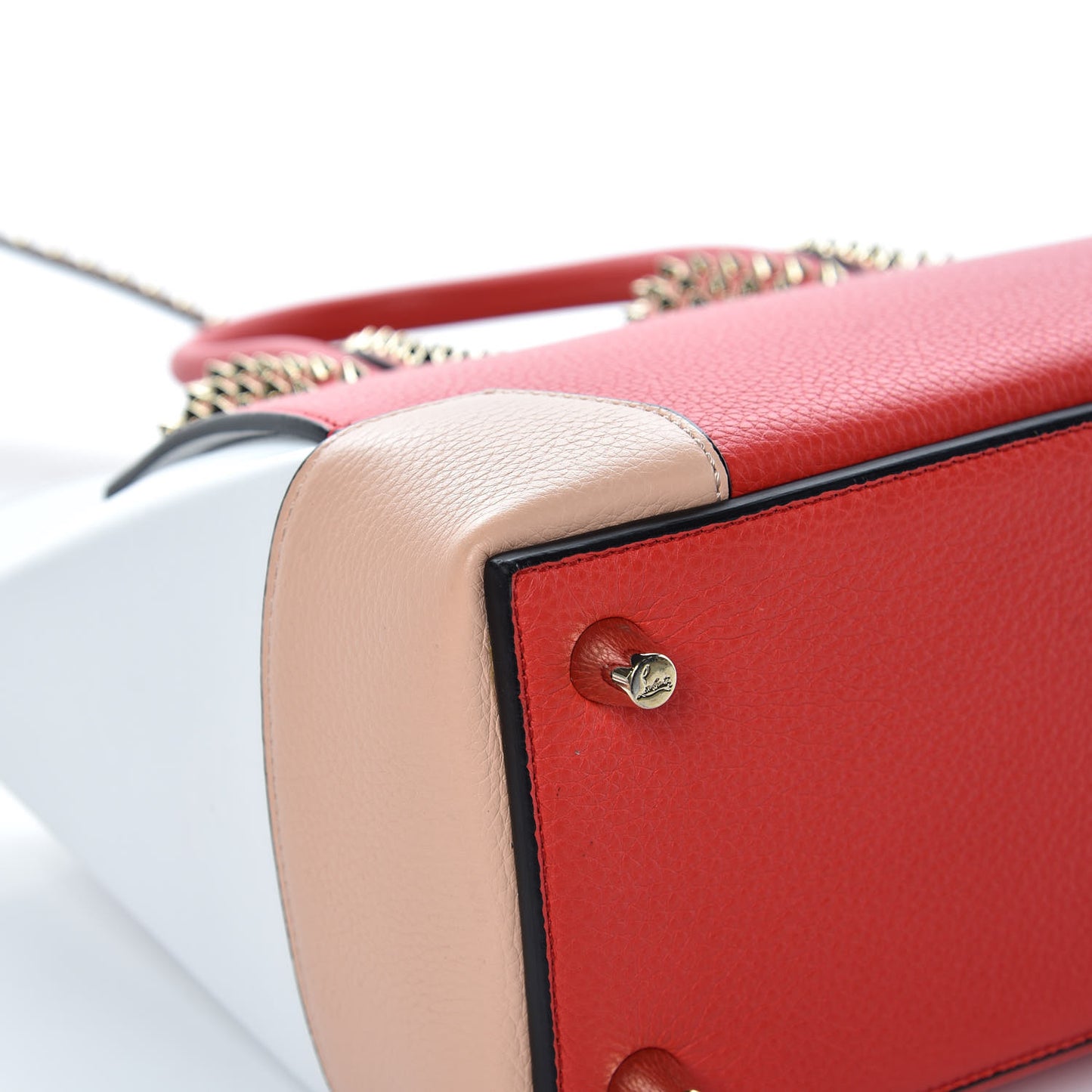 Calfskin Small Eloise Tote Fraise Poudre White