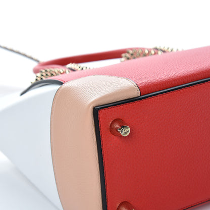Christian Louboutin Calfskin Small Eloise Tote Fraise Poudre White 14 of 16