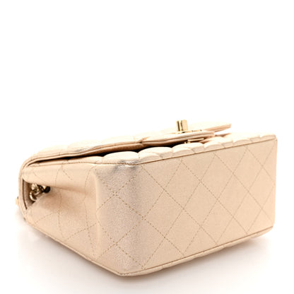 Chanel Metallic Lambskin Quilted Mini Square Flap Gold 4 of 10