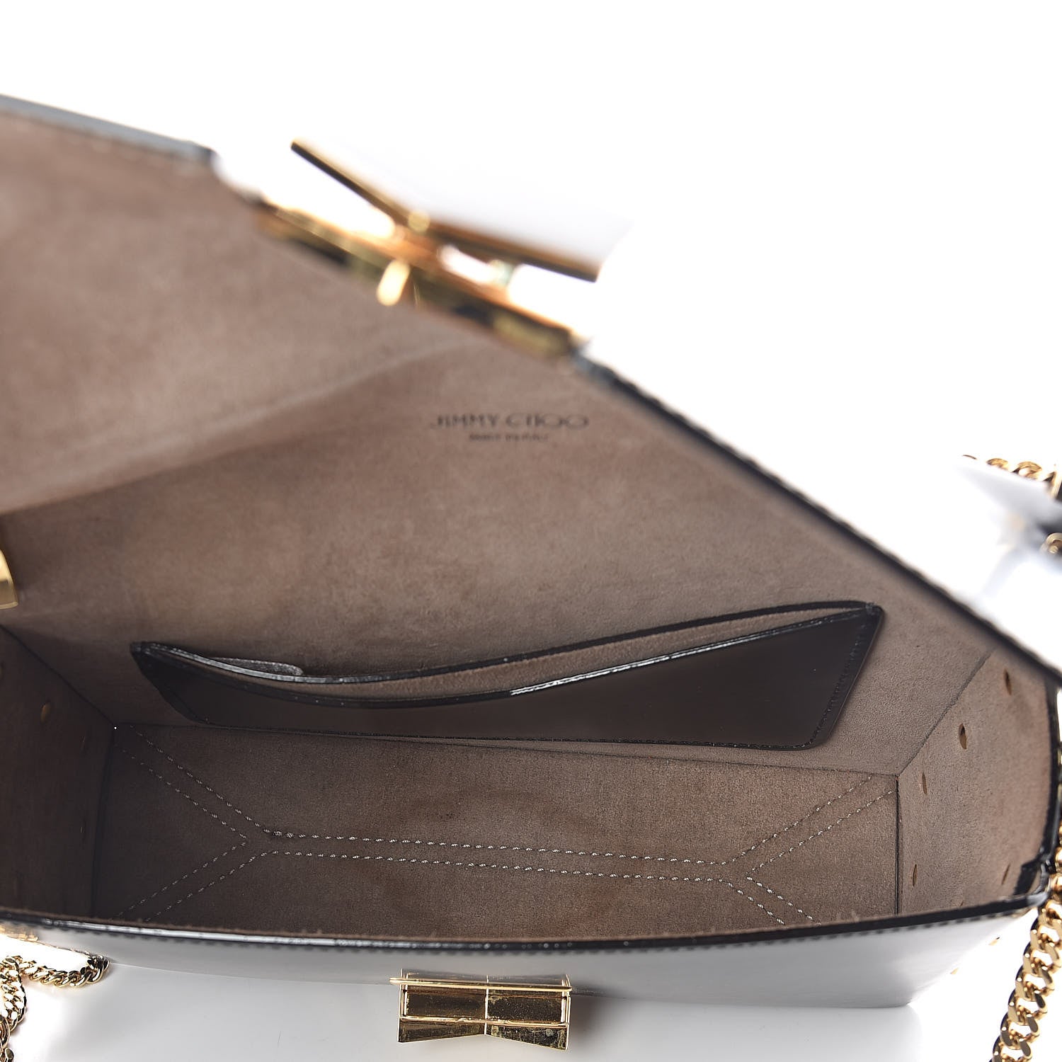 Jimmy Choo Smooth Calfskin Lockett Petite Shoulder Bag Black 5 of 9