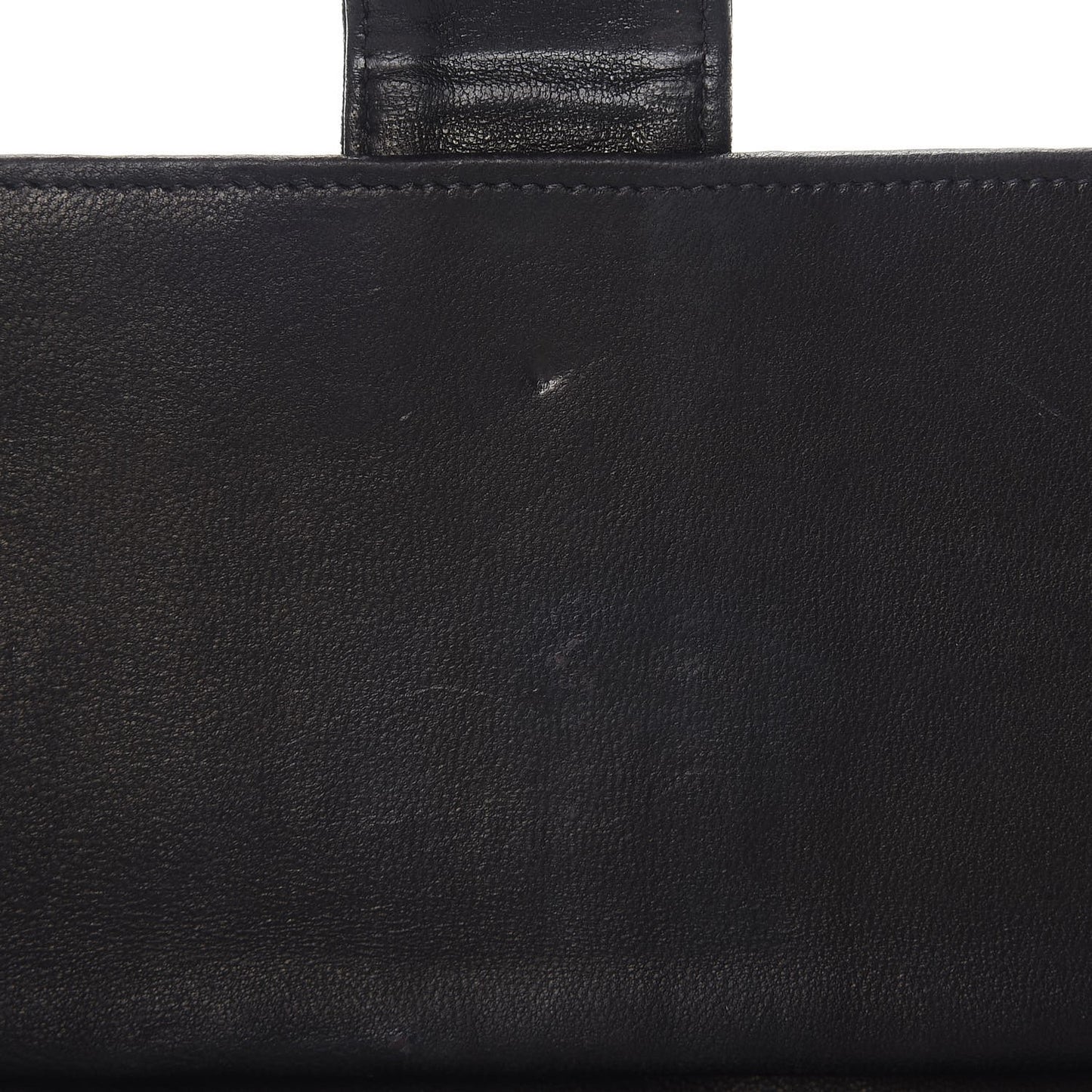 Lambskin Diamond Stitched French Wallet Black