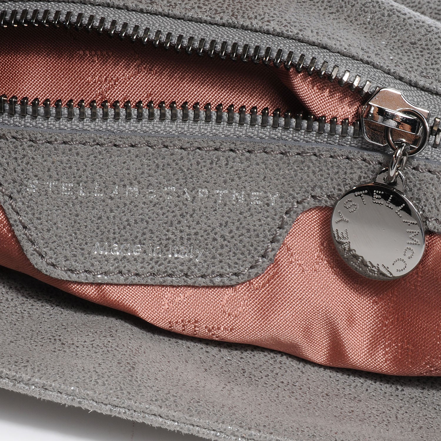 Stella McCartney Faux Leather Shaggy Deer Falabella Messenger Gray 7 of 9