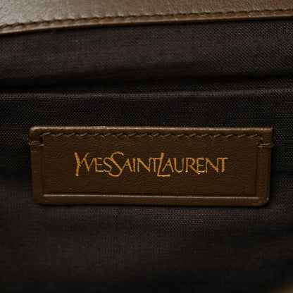 Saint Laurent Perforated Calfskin Large ChYc Clutch Bronze 6 of 10