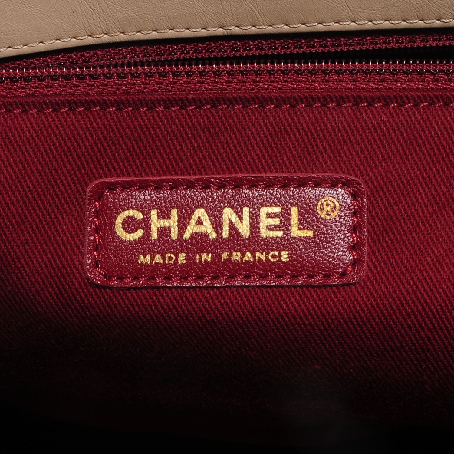 Chanel Aged Calfskin Quilted Large Pondichery Flap Beige 7 of 8