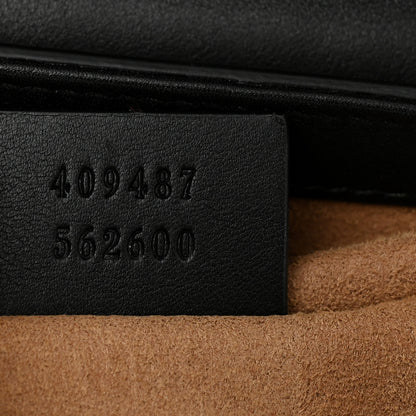Gucci GG Supreme Monogram Calfskin Small Padlock Shoulder Bag Beige Black Cuir 6 of 9