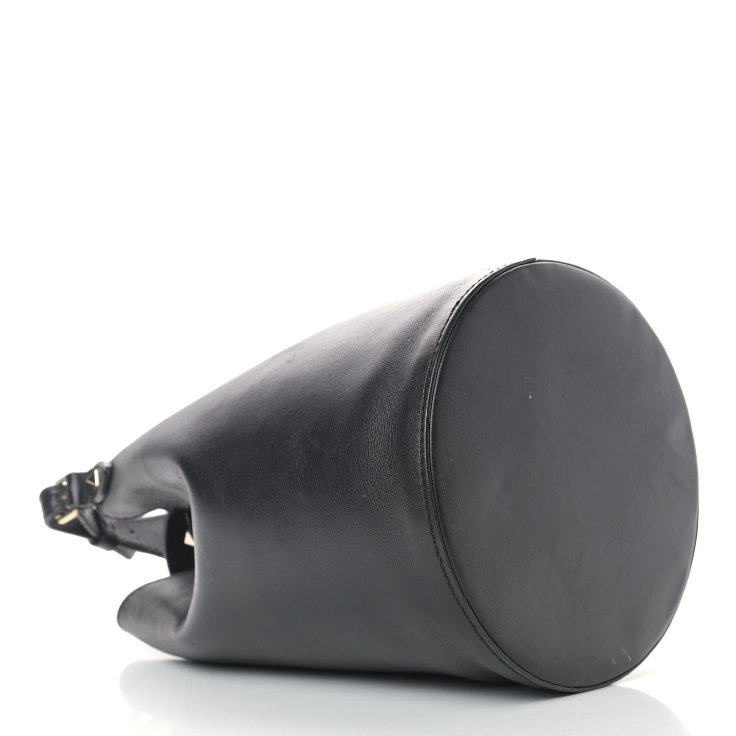 Vitello Rockstud Bucket Bag Black