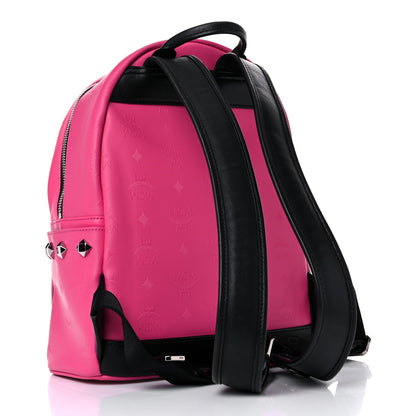 MCM Odeon Studded Small Backpack Beetroot Pink 3 of 20