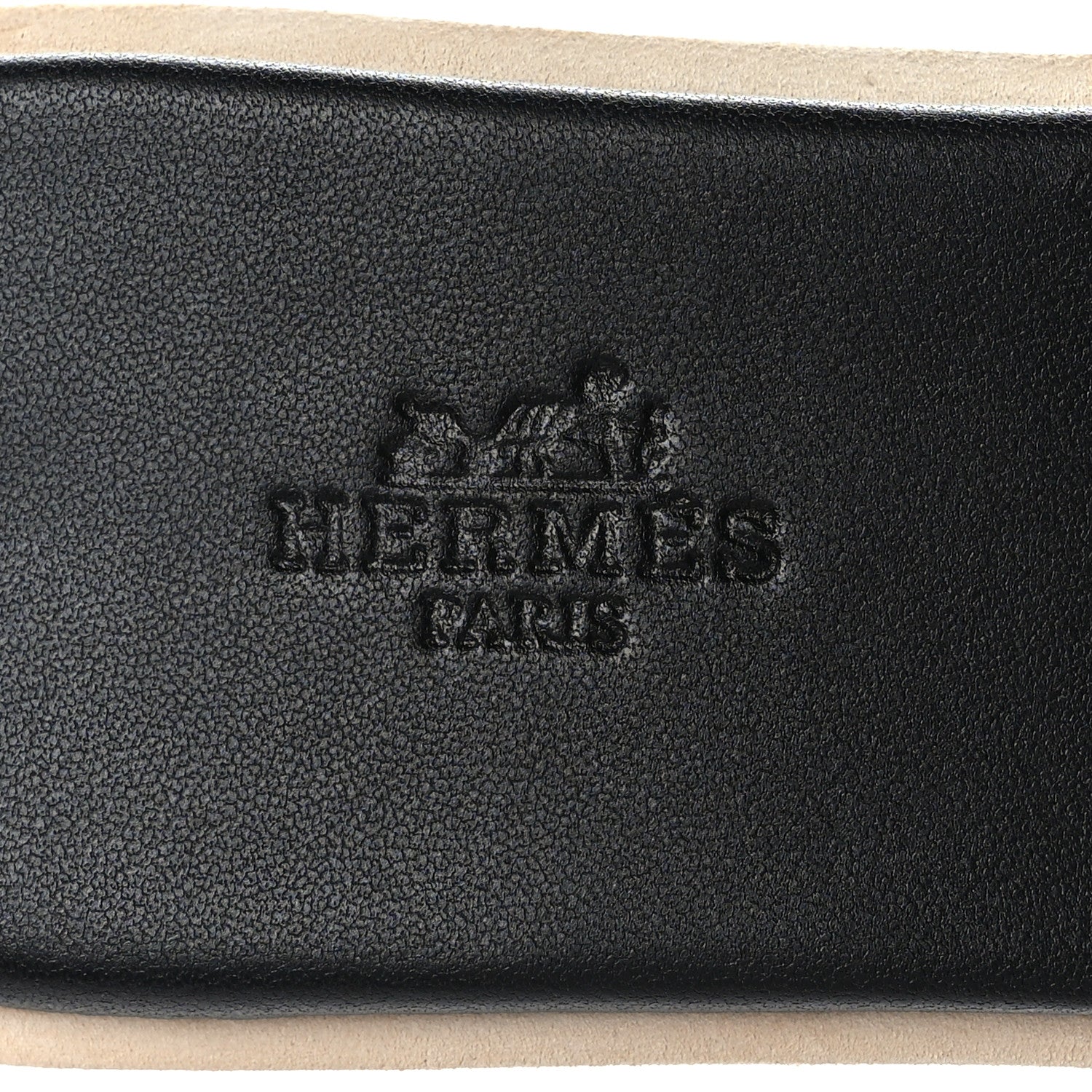 Hermes Calfskin Cork Eze 30 Sandals 37 Black 7 of 10