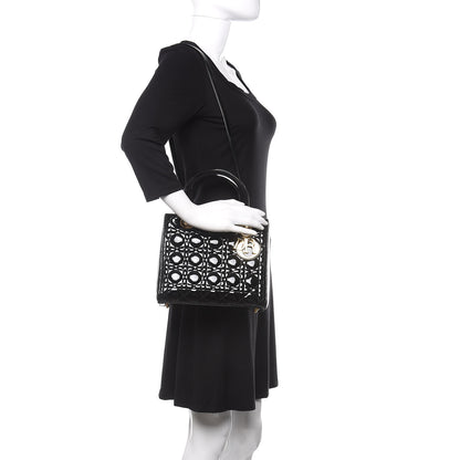 Christian Dior Patent Cannage Medium Lady Dior Black 2 of 11