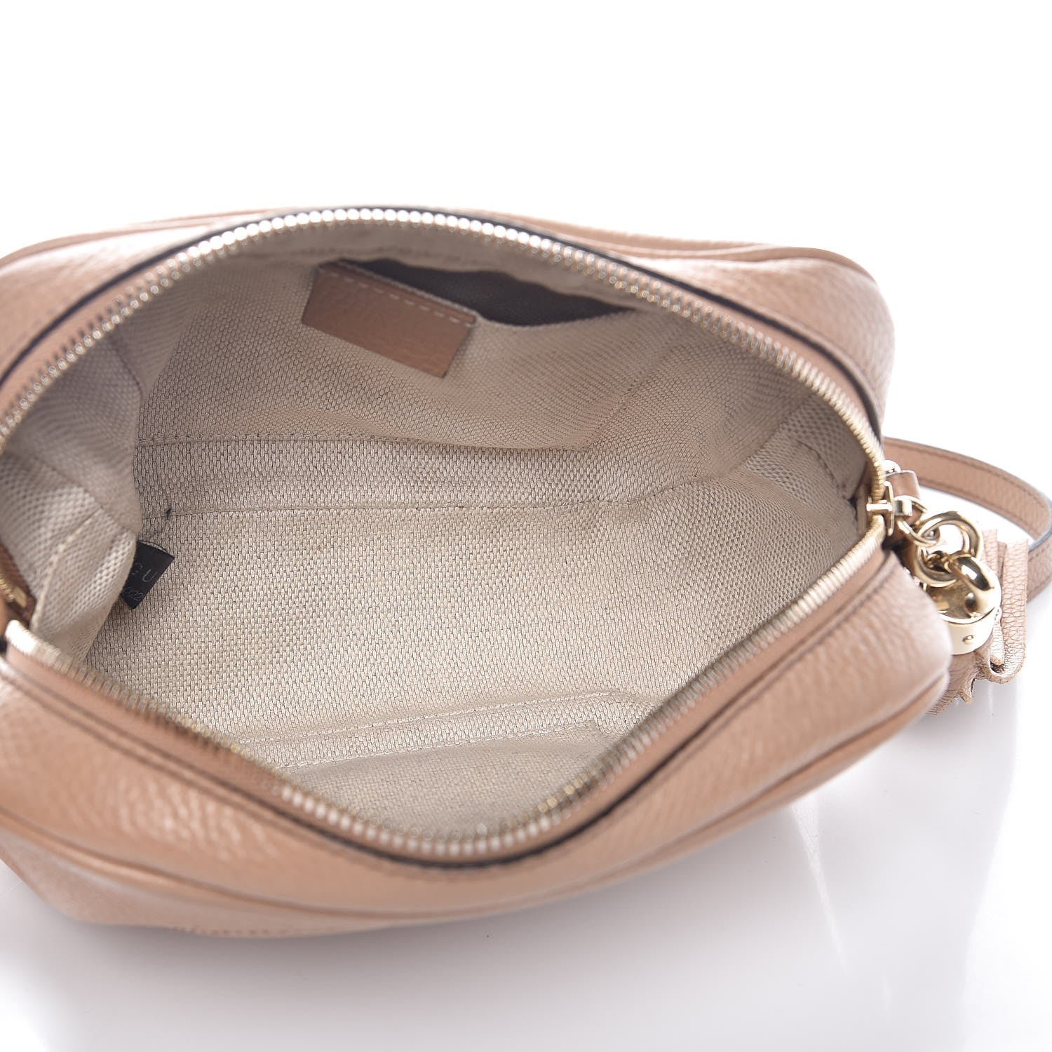Gucci Pebbled Calfskin Small Soho Disco Bag Camelia 5 of 16