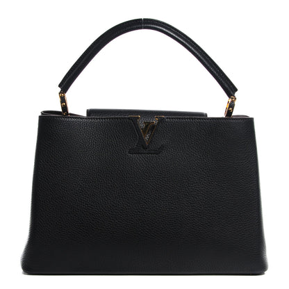 Louis Vuitton Taurillon Capucines MM Black 1 of 6