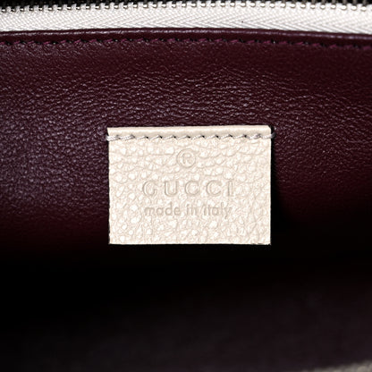 Gucci Grainy Calfskin Small Zumi Top Handle Bag Mystic White 7 of 10