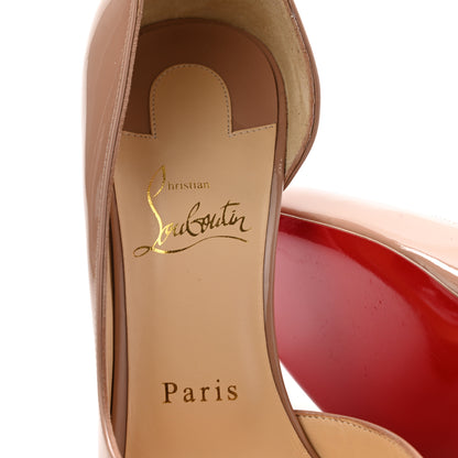Christian Louboutin Patent Iriza 100 Pumps 38 Nude 7 of 7