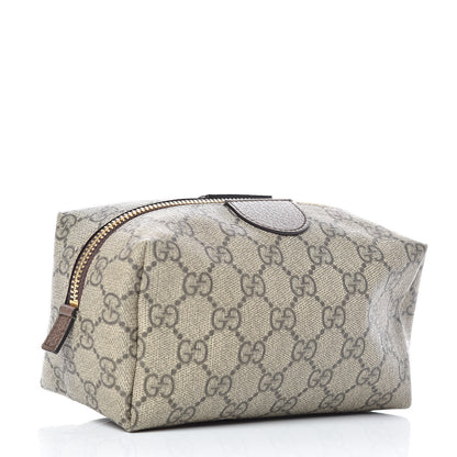 Gucci Soft GG Supreme Monogram Calfskin Medium Ophidia Cosmetic Case Beige Ebony New Acero 3 of 9
