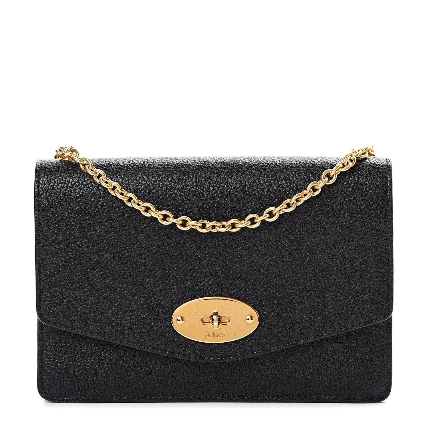 Mulberry Small Classic Grain Calfskin Small Darley Black 1 of 15