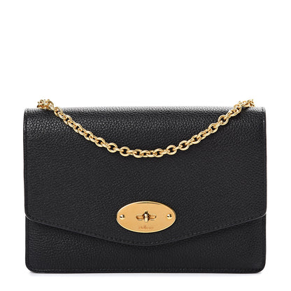 Mulberry Small Classic Grain Calfskin Small Darley Black 1 of 15