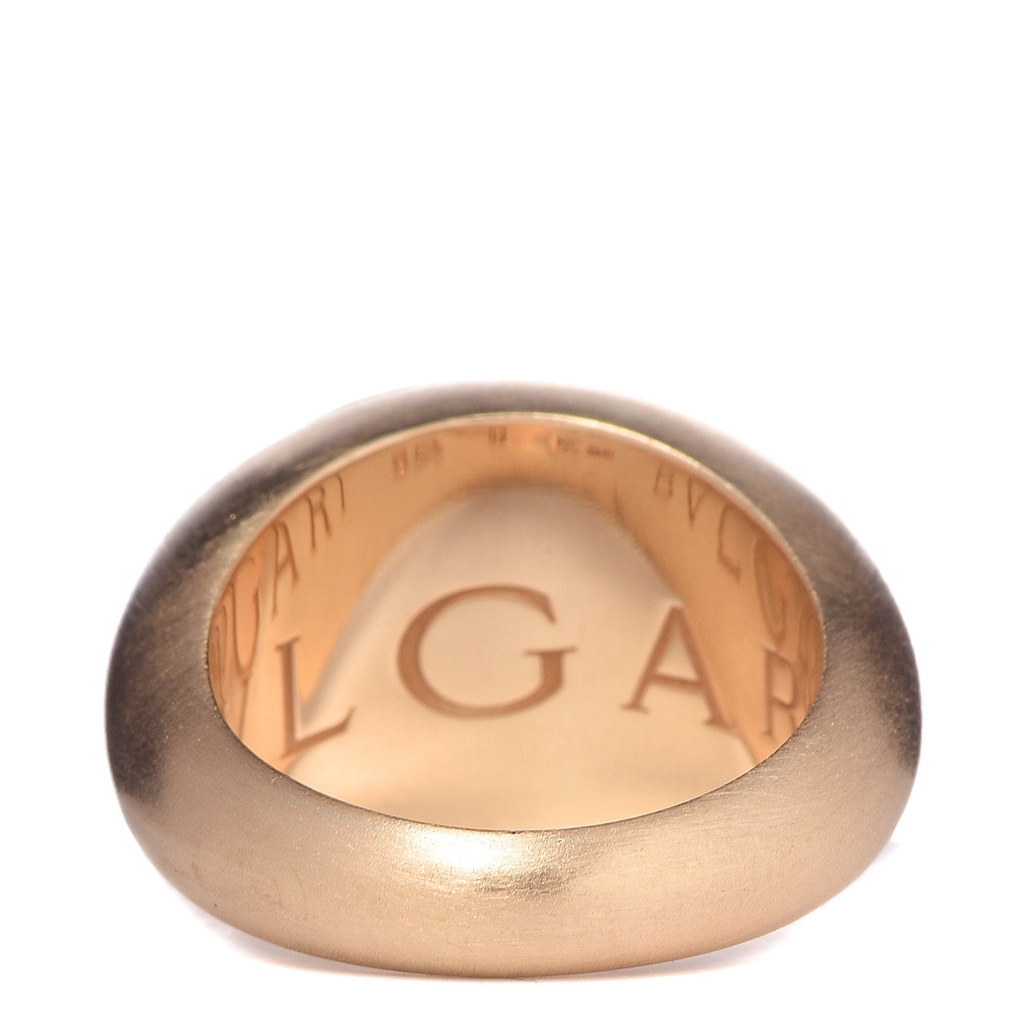 Bulgari 18K Yellow Gold BVLGARI Dome Ring 52 6 4 of 5