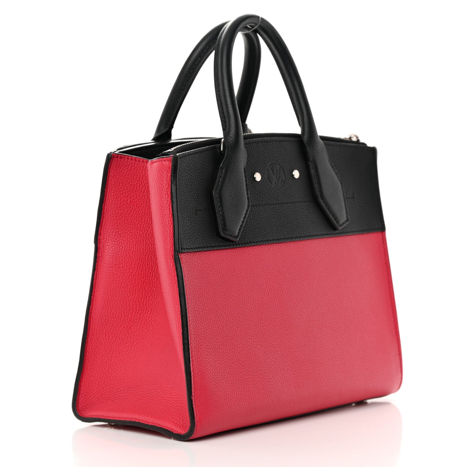 Louis Vuitton Taurillon City Steamer PM Black Fuchsia 3 of 23