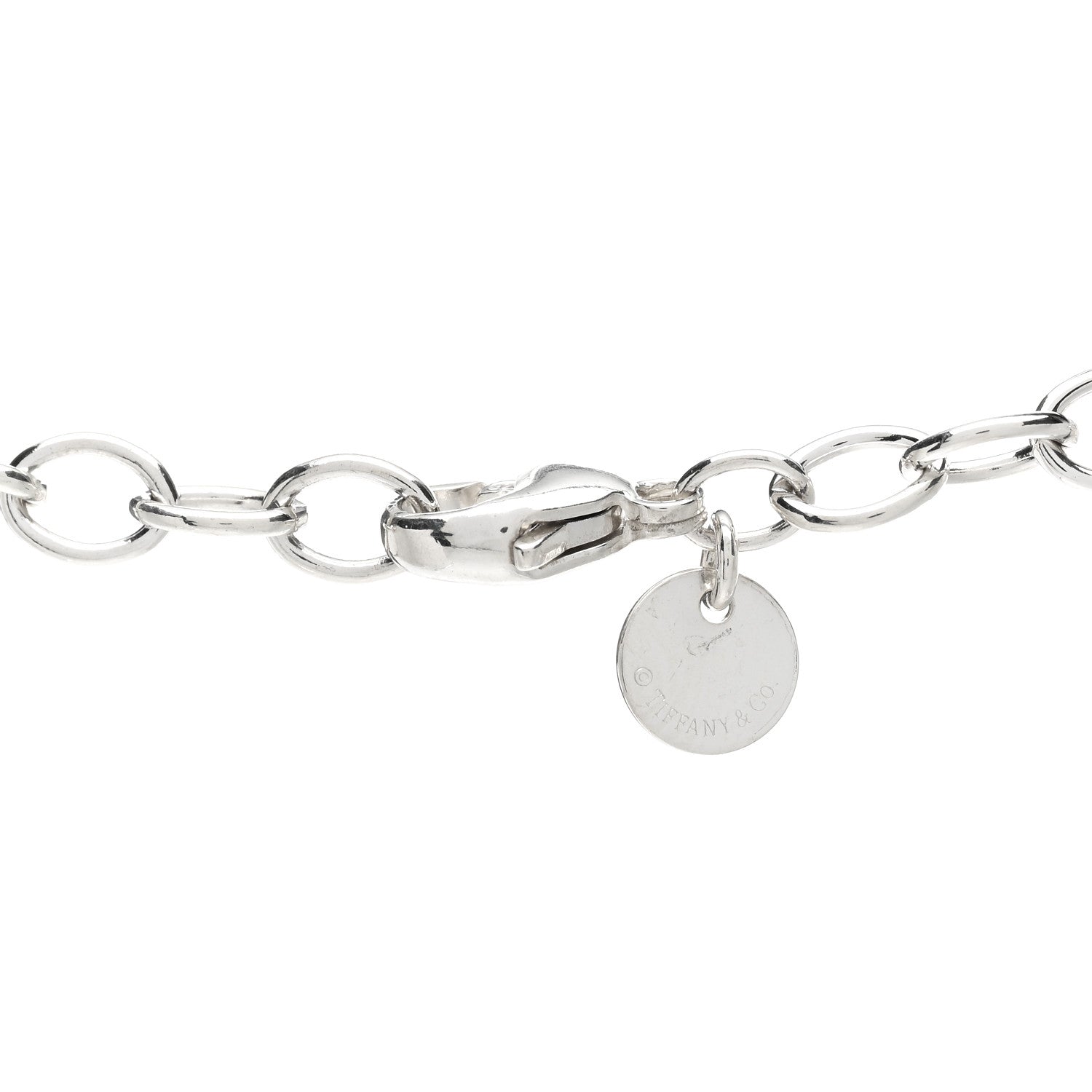 Tiffany Sterling Silver Narrow Infinity Link Necklace 3 of 4