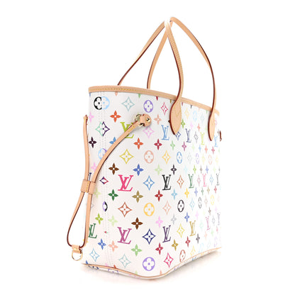 Louis Vuitton LV X TM Monogram Multicolor Neverfull MM White 3 of 10