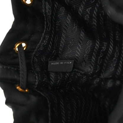 Prada Re-Nylon Duet Drawstring Shoulder Bag Black 7 of 12