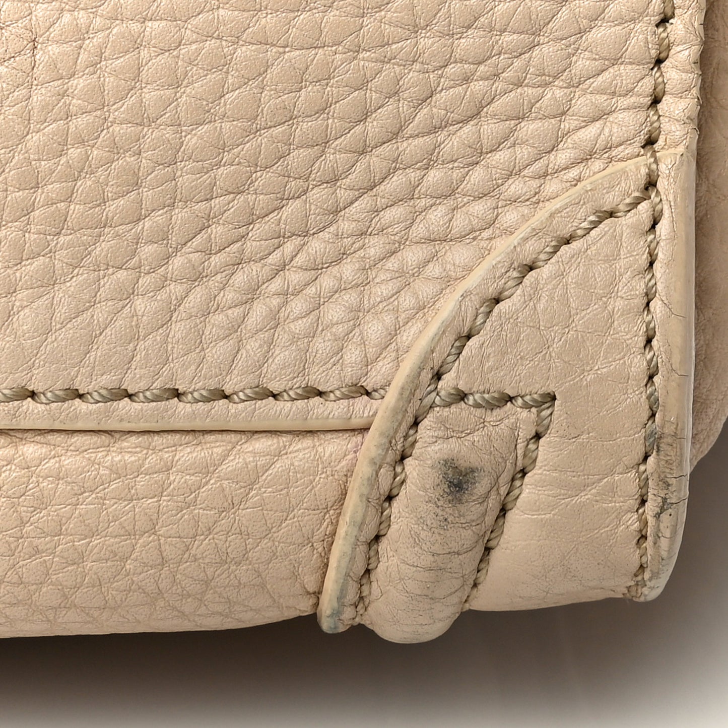Pebbled Calfskin Nano Luggage Dune