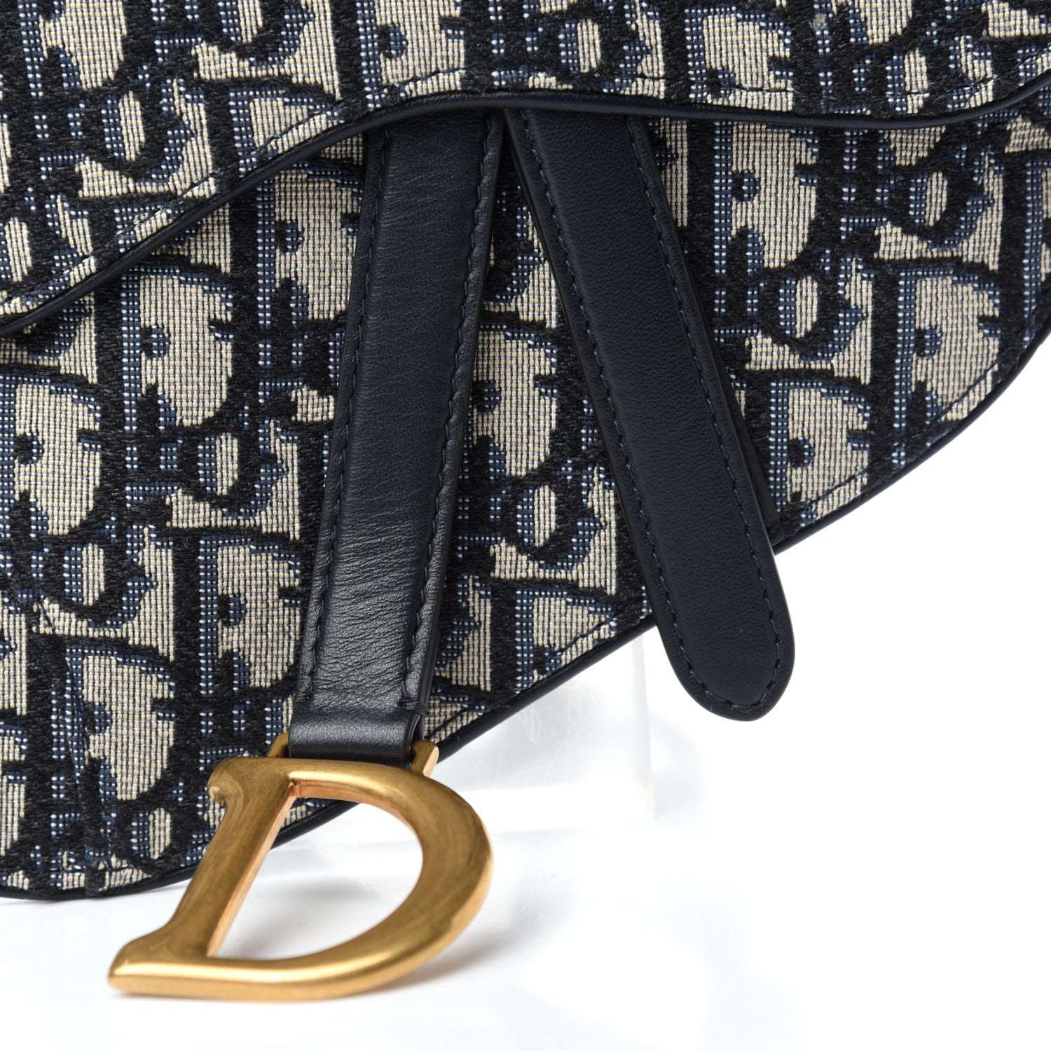 Christian Dior Oblique Saddle Belt Bag Blue 9 of 9