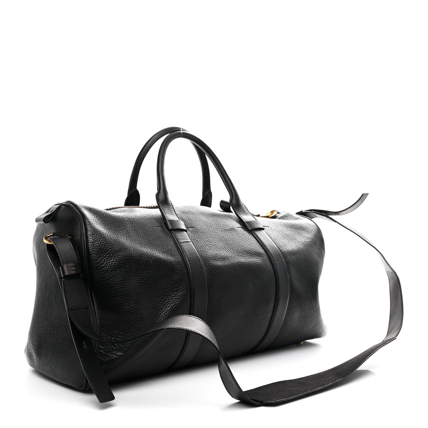 Calfskin Buckley Duffle Bag Black