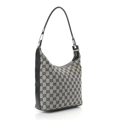 Gucci Monogram GG Small Clasp Hobo Black 2 of 10