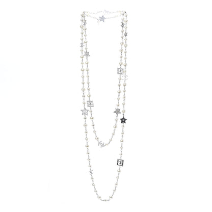 Chanel Pearl CC Star Long Necklace Gold 3 of 4