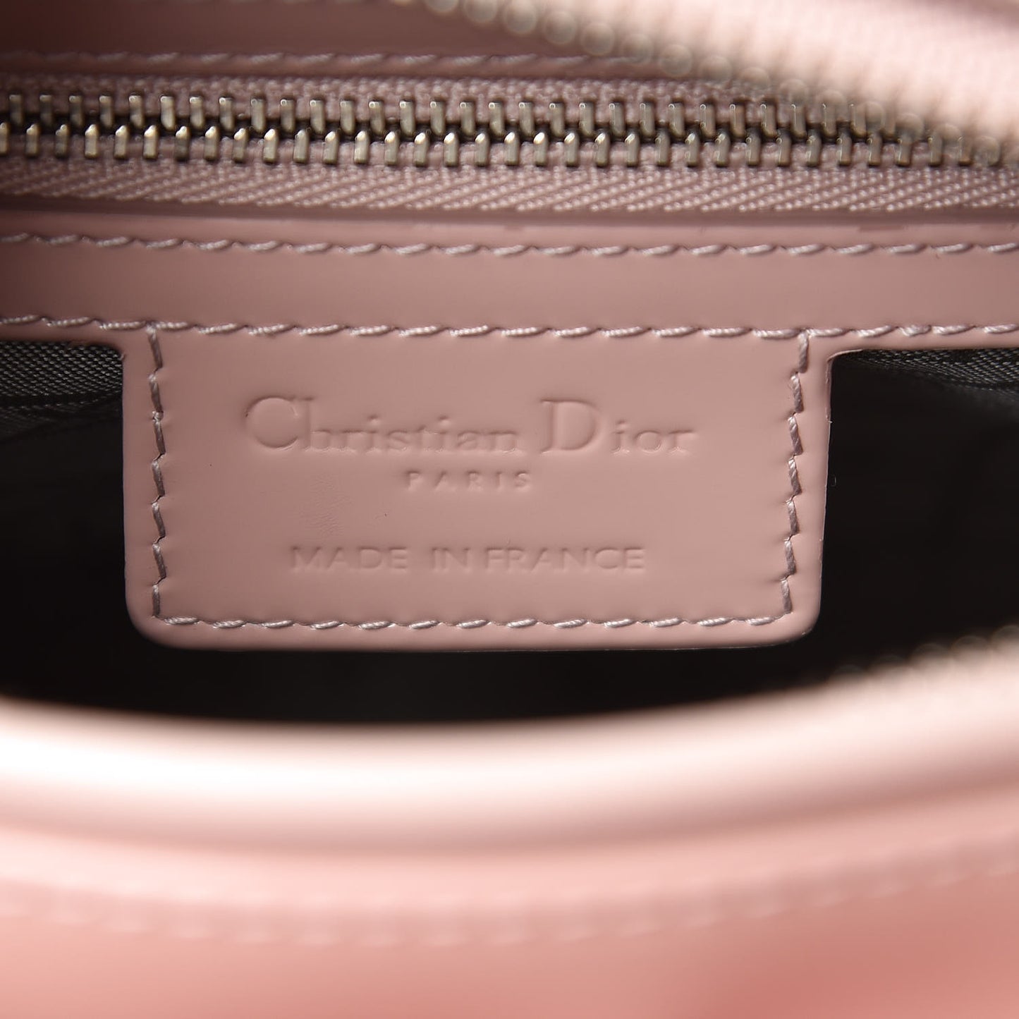Patent Cannage Medium Lady Dior Rose Clair