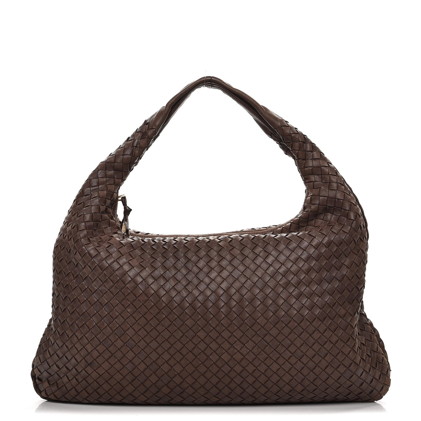 Nappa Intrecciato Large Veneta Hobo Ebano