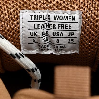 Balenciaga Fabric Mesh Clear Sole Womens Triple S Sneakers 38 Light Camel 7 of 9